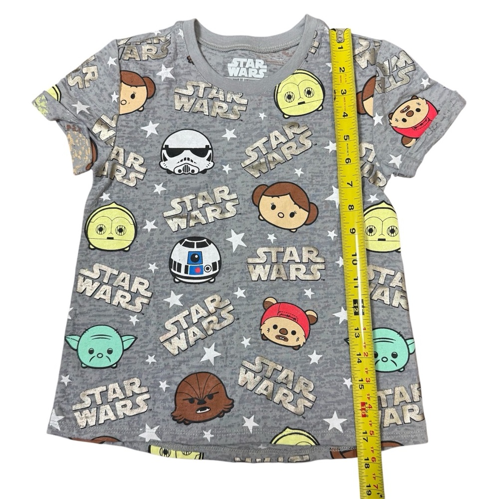 Star Wars Unisex Kids Tshirt Tee Short Sleeve Sz Small/6/6X Gray - Picture 4 of 5